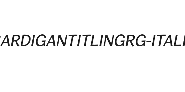 CardiganTitlingRg-Italic Logo