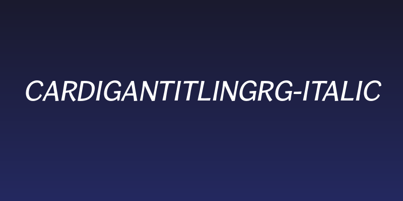 CardiganTitlingRg-Italic Social Header