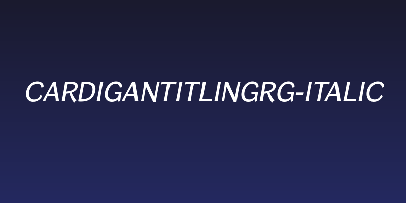 CardiganTitlingRg-Italic Social Header
