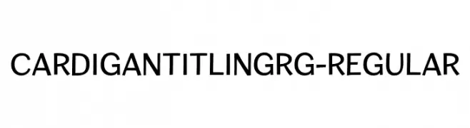 CardiganTitlingRg-Regular  baixar fontes gratis