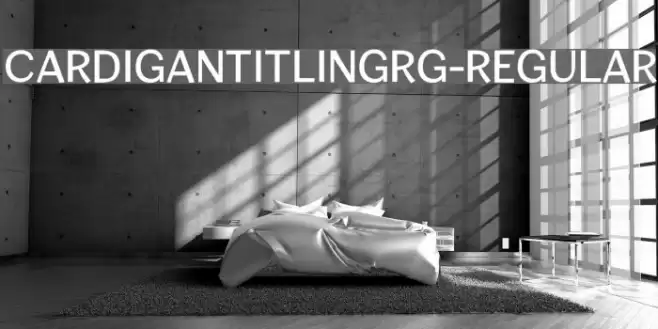CardiganTitlingRg-Regular Font examples