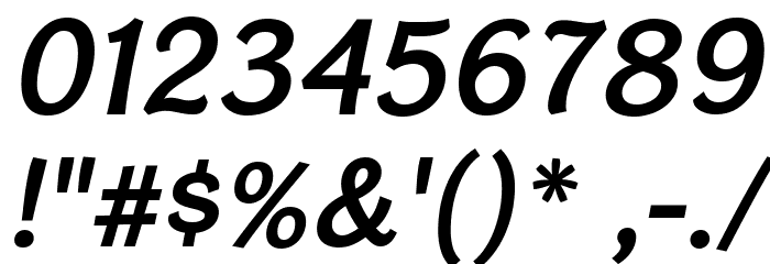 CardiganTitlingSb-Italic Font OTHER CHARS