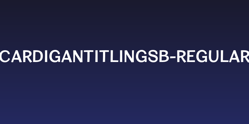 CardiganTitlingSb-Regular Social Header