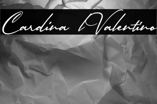 Cardina lValentino Font examples