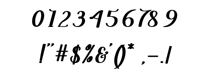 Cardina Font OTHER CHARS