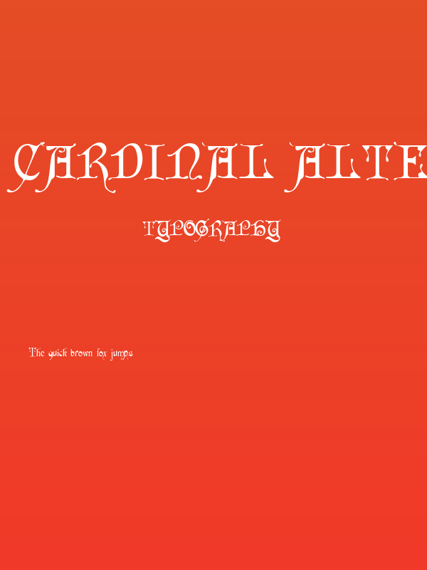 Cardinal Alternate Poster