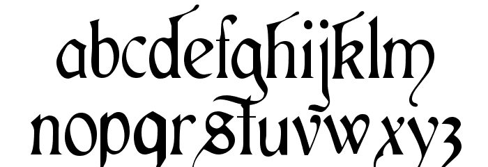 Cardinal Alternate Font LOWERCASE