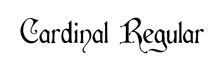 Cardinal Regular  Frei Schriftart Herunterladen