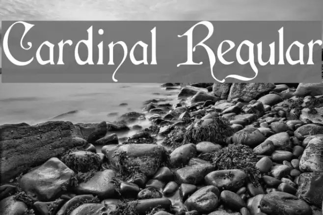 Cardinal Regular Schriftart examples