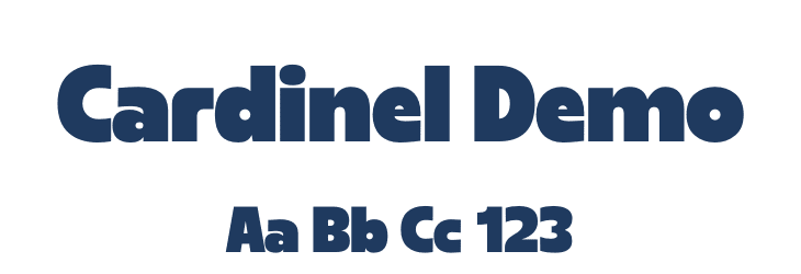 Cardinel Demo Font Preview