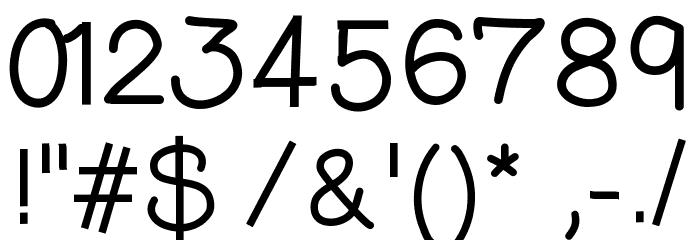 CarditaLight Font OTHER CHARS