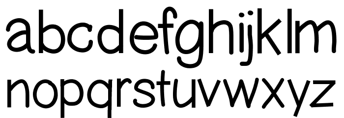 CarditaLight Font LOWERCASE