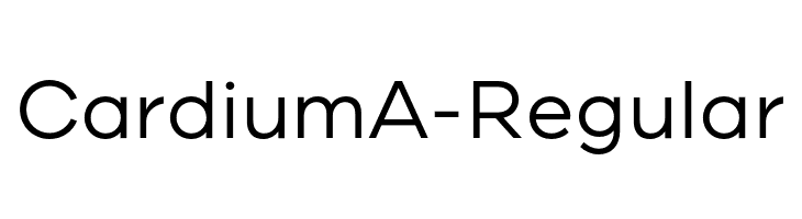 CardiumA-Regular  font caratteri gratis