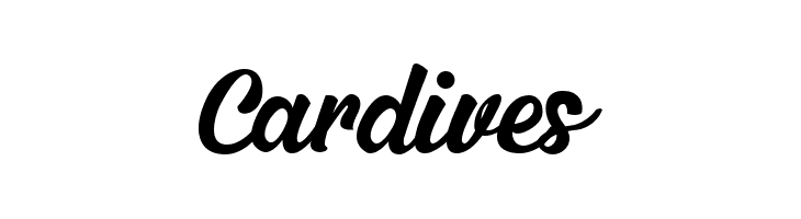 Cardives  Free Fonts Download