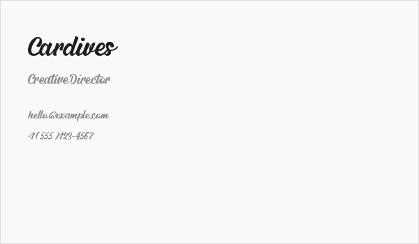 Cardives Business Card