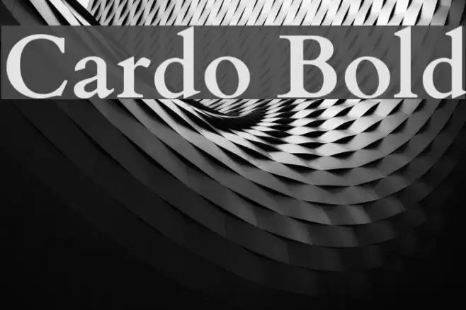 Cardo Bold Font examples