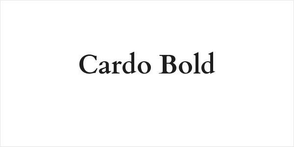 Cardo Bold Logo