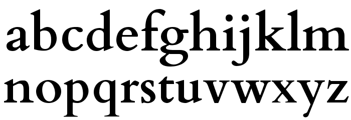 Cardo Bold Font LOWERCASE