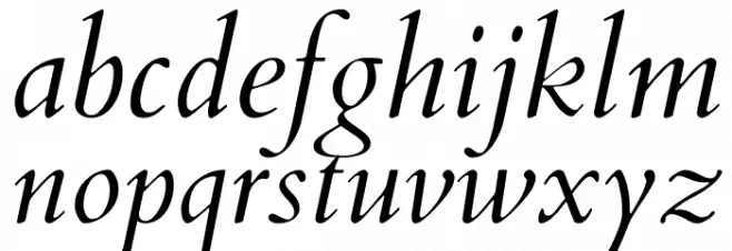 Cardo Italic Шрифта строчной