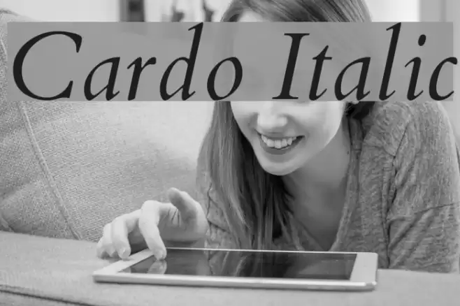 Cardo Italic examples