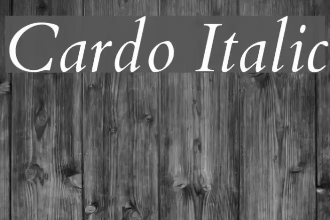 Cardo Italic examples
