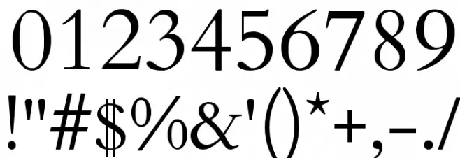 Cardo Font OTHER CHARS