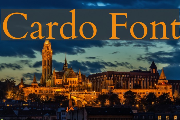 Cardo Font examples
