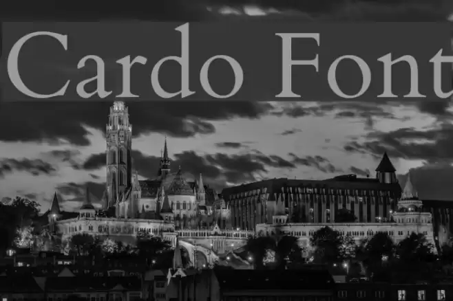 Cardo Font examples