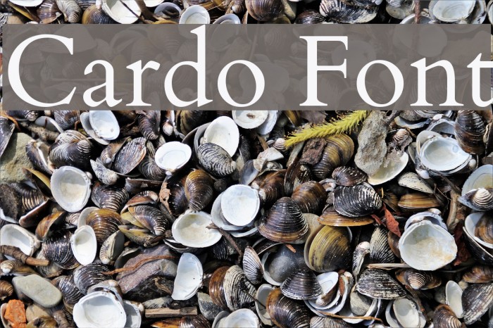 Cardo Font examples