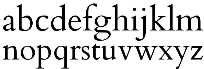 Cardo Font LOWERCASE