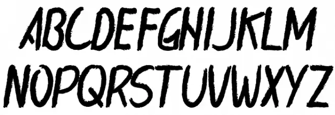 Cardolith Demo Schriftart Groß
