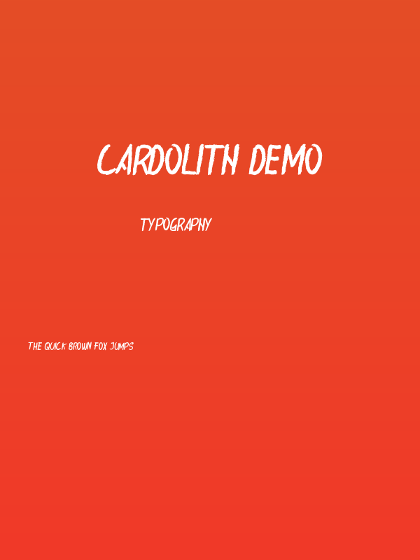 Cardolith Demo Poster