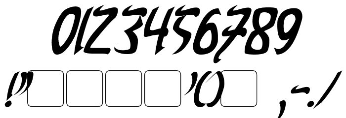 Cardosan Bold Italic Font OTHER CHARS