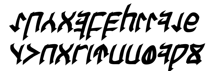 Cardosan Bold Italic Font LOWERCASE