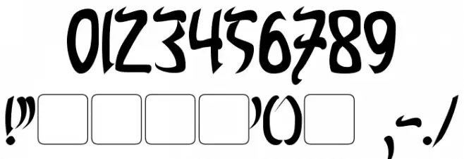 Cardosan Bold Font OTHER CHARS