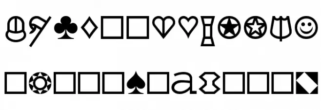 Cards 字体 大写