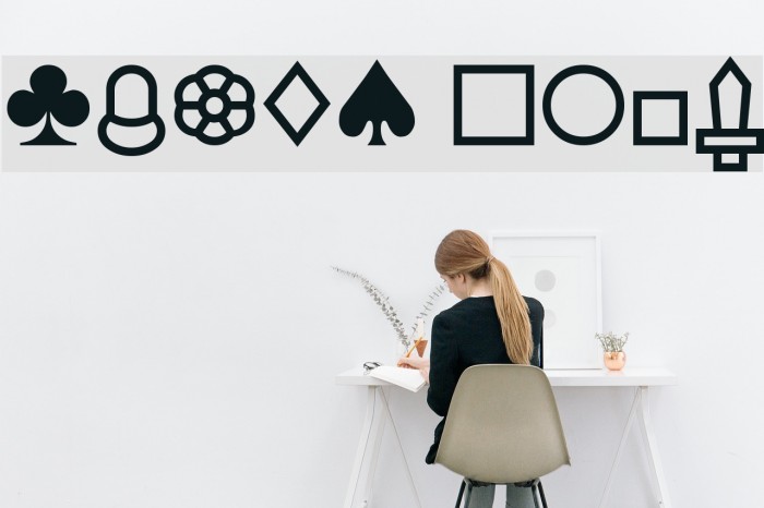 Cards Font examples