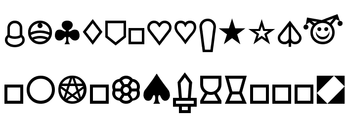 Cards Font LOWERCASE