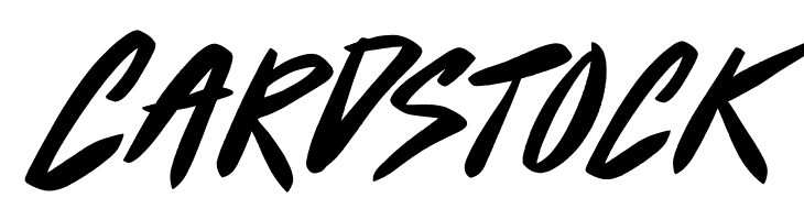 Cardstock  नि: शुल्क फ़ॉन्ट्स डाउनलोड