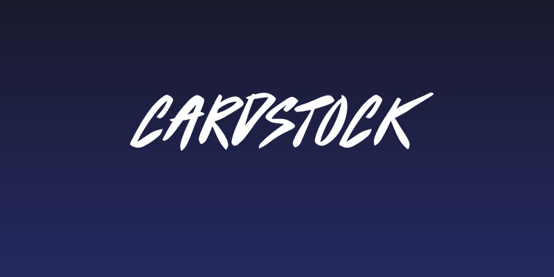 Cardstock Social Header