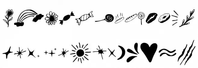 Care Around Dingbats Font UPPERCASE