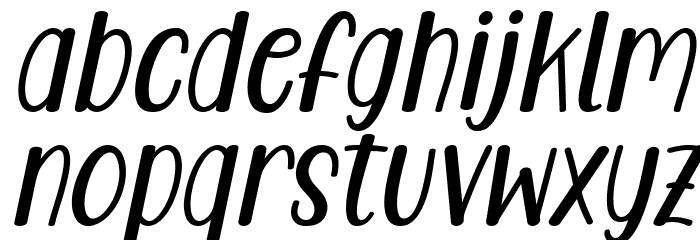 Care Around Italic Font LOWERCASE