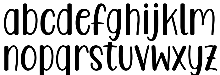 Care Around Font LOWERCASE
