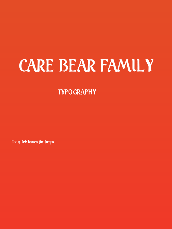 Care Bear Family Poster