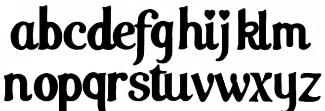 Care Bear Family Schriftart Kleinbuchstaben