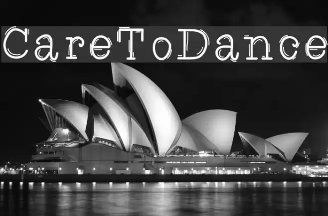 CareToDance Font examples