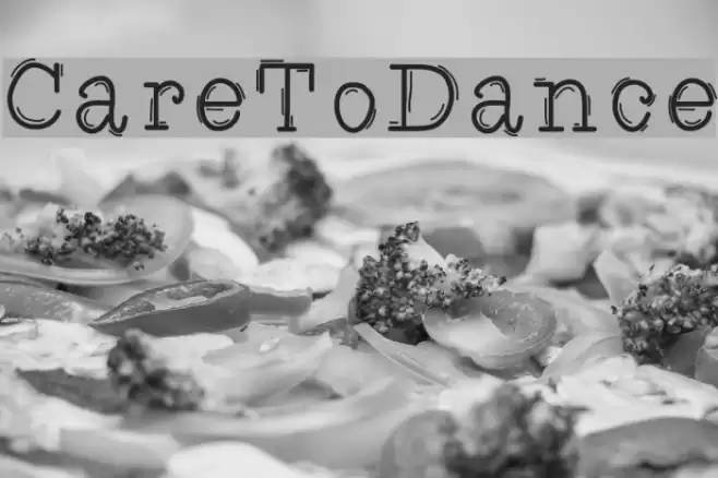CareToDance Font examples