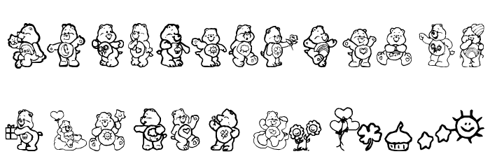 CarebearsbyIacy Font LOWERCASE
