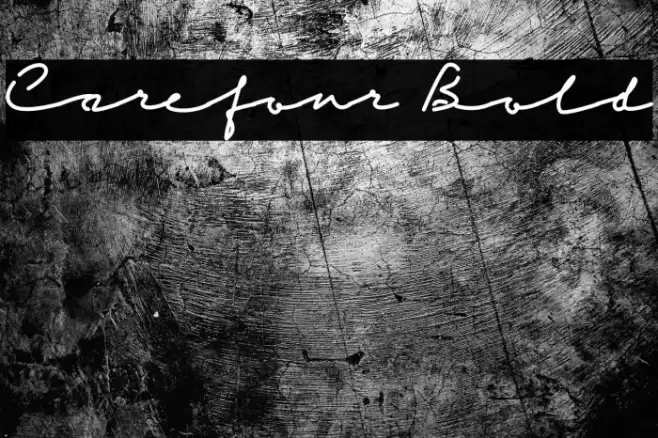 Carefour Bold Font examples