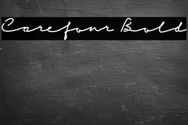 Carefour Bold Font examples